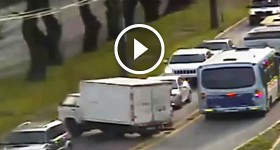 Truck driver on a rampage