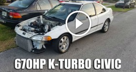 670HP Turbo K20 Honda Civic Kills Ferrari 458 GTR Z06 & MORE!!