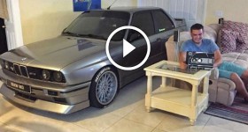 BMW E30 M3 parked inside the house & saved from Hurricane Matthew