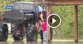 Man in Monster Truck Rescues Texas Flood Victims