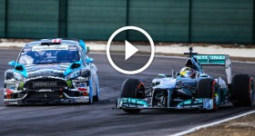 Lewis Hamilton and Ken Block
