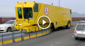 Golden Gate Bridge Road Zipper in action at the tail end of its morning run
