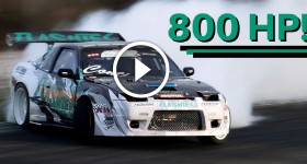CRAZY POWER - 800 HP Nissan 200SX S13 - R35 GT-R engine swap!!!