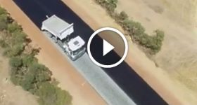 How a road is bituminised - Bituminous road