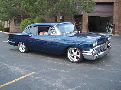 1958 Chevy DelRay Impala Blue Framed