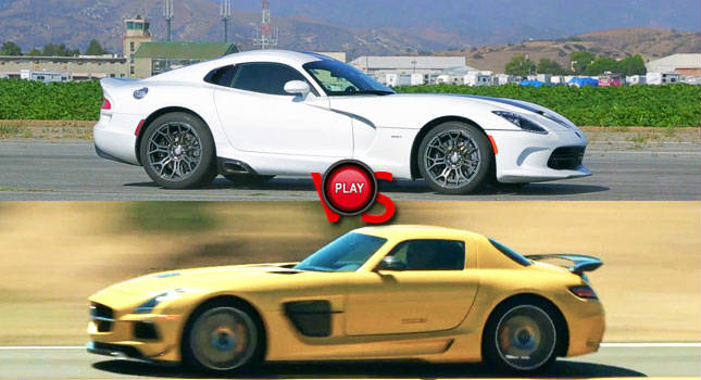 2013 SRT Viper vs 2014 Mercedes-Benz SLS AMG Black Series
