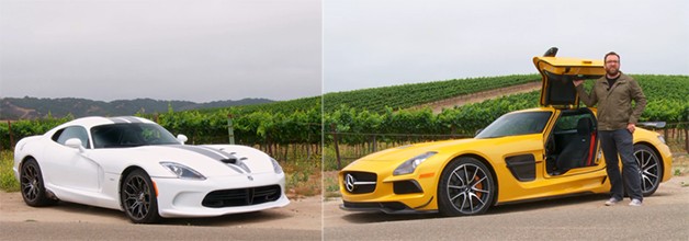 2013 SRT Viper vs 2014 Mercedes-Benz SLS AMG Black Series