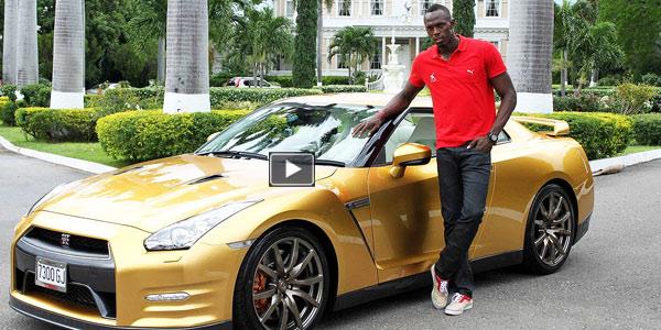 Usain Bolt Gold Camaro