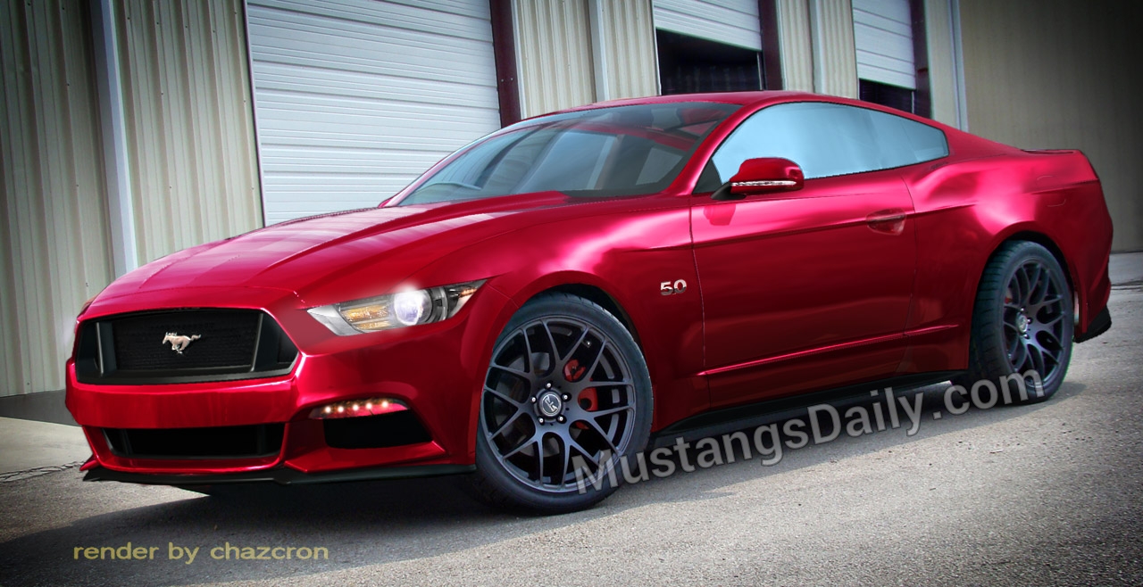 2015 ford mustang red