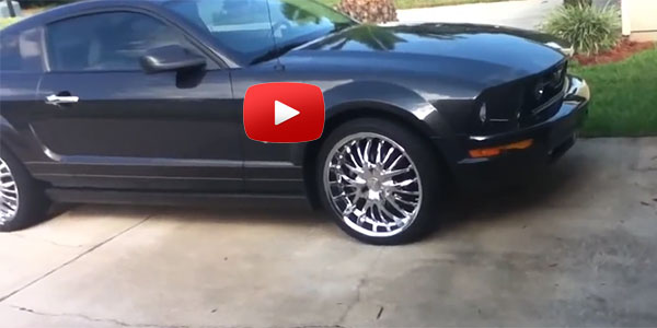 CUSTOM 2007 MUSTANG Riding in 20 BAD RIMS