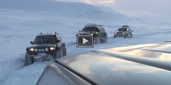 ULTIMATE SNOW ADVENTURE - BIGGEST FORD 350 - 54" Tires - Leading the pack!