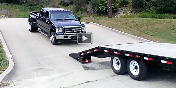 HOW NOT TO LOAD a TRUCK on a TRAILER