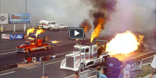 Jet Engine Trucks Racing
