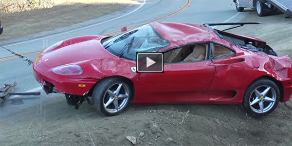 Ferrari Modena 360 crash