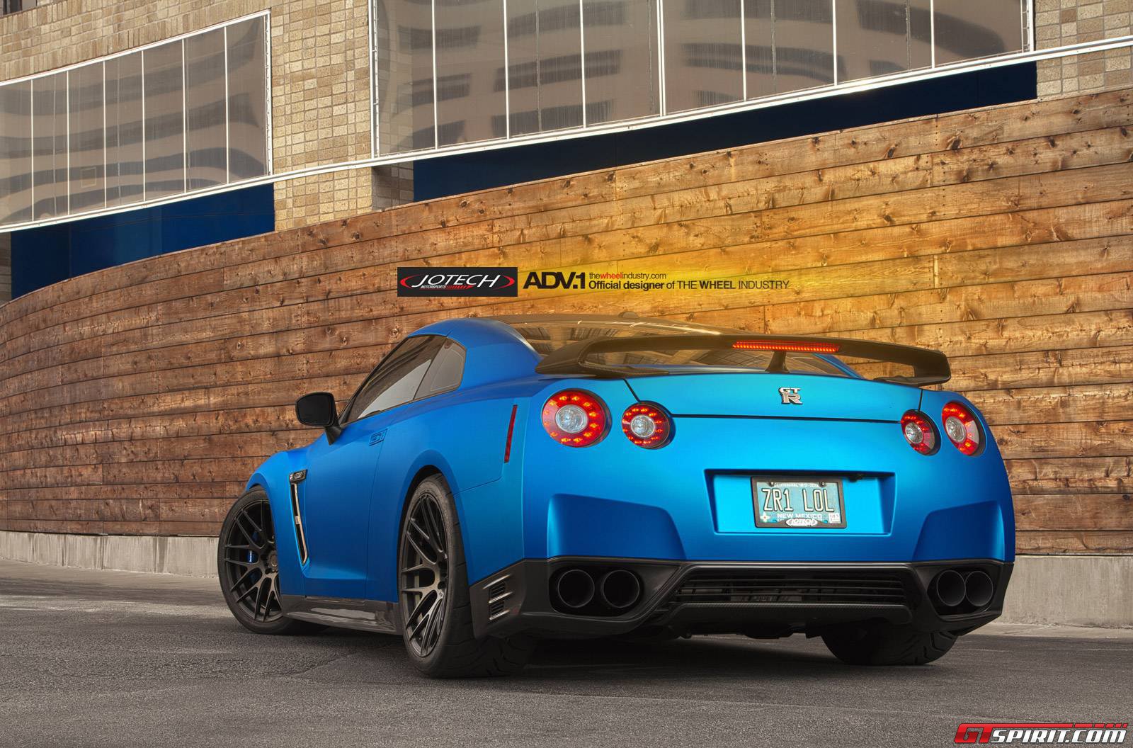 Blue Nissan GT-R by Jotech and ADV.1 1