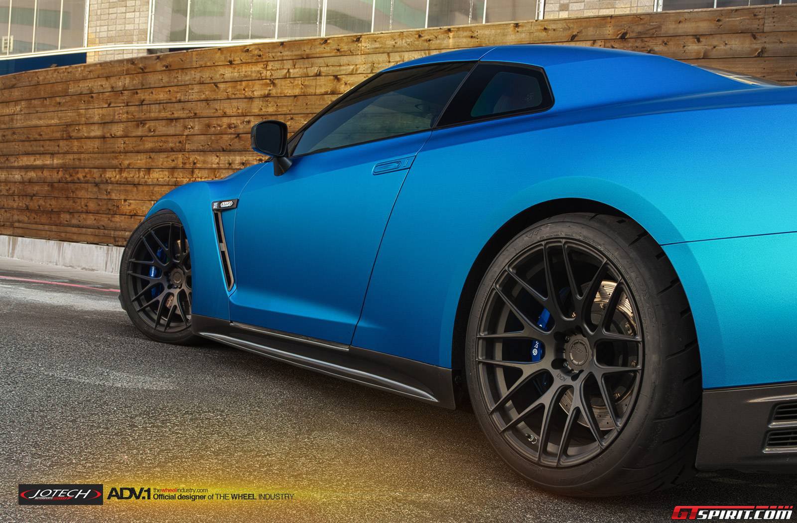Blue Nissan GT-R by Jotech and ADV.1 1