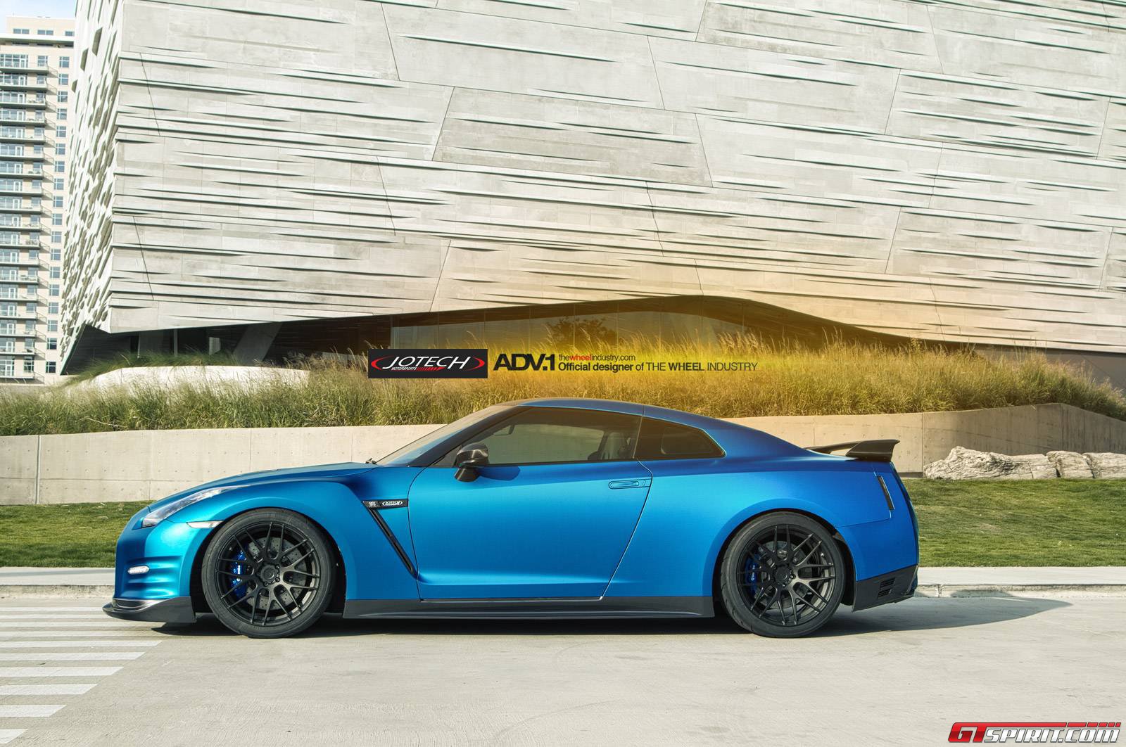 Blue Nissan GT-R by Jotech and ADV.1 1
