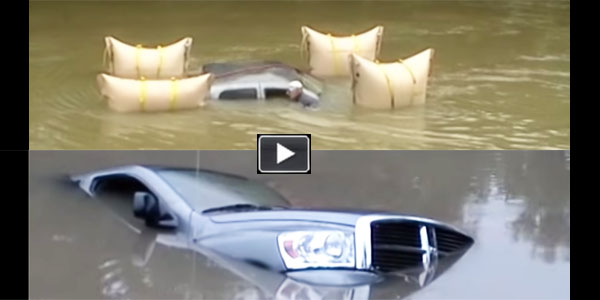 RESCUE a DROWNING DODGE TRUCK