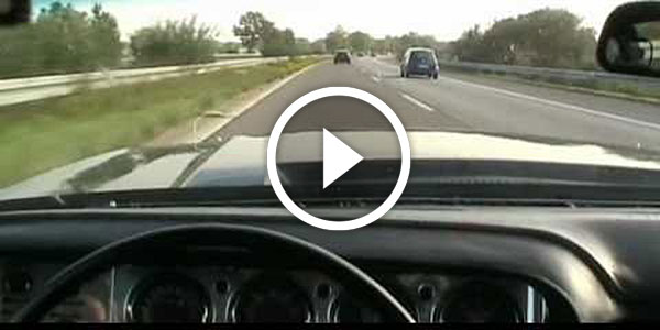 70 Dodge Challenger on Autobahn