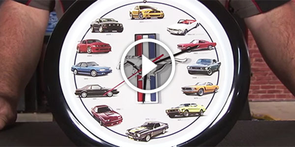 Mustang Sound Wall Clock