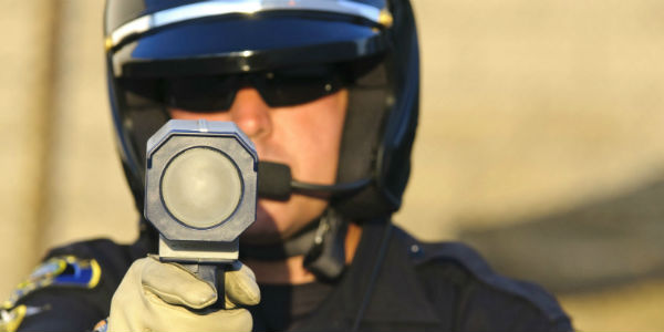 Cop with a radar gun - cl