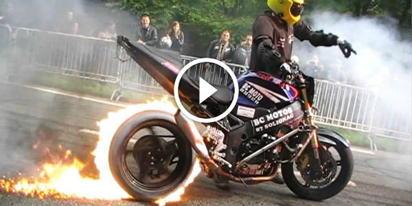 burning tire