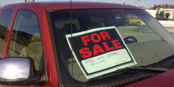 for sale sign on a truck - cl