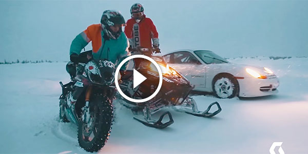 Streetbike Rallycar and Snowmobile ON ICE