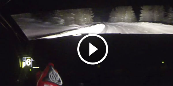 Kris Meeke - Sweden ONBOARD at night!! Citroen DS3 WRC
