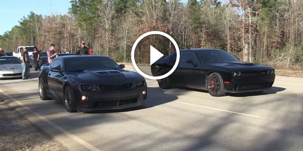 Hellcat vs Camaro ZL1 - Dig Racing