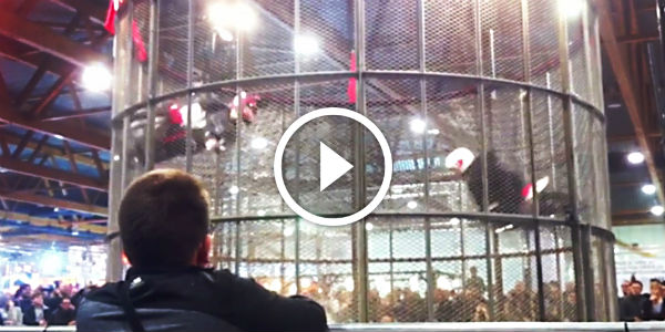 Pitbike motor show in Brussels!!! Very dangerous!!