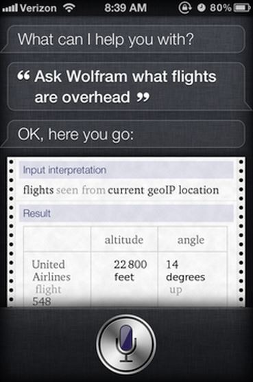 What Wolfram what flights are overhead
