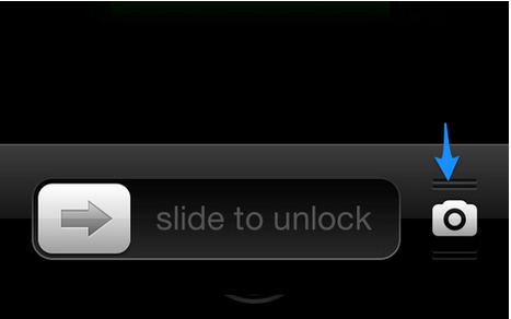 swipe camera icon