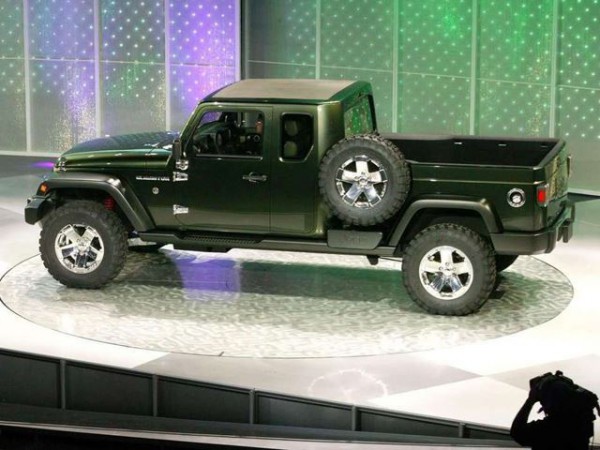 new jeep pickup truck side view