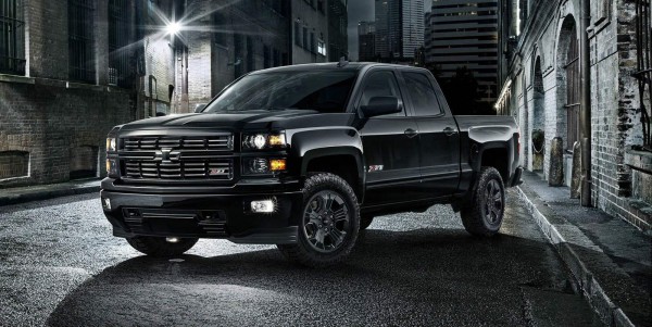 Chevy Silverado Midnight Edition front three quarters