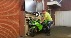 Cool motorcycle storage
