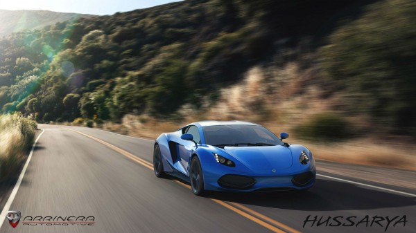 Arrinera Hussarya front three quarters in motion blue version