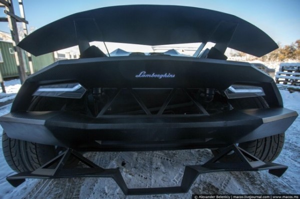Custom built Lamborghini Sesto Elemento rear end