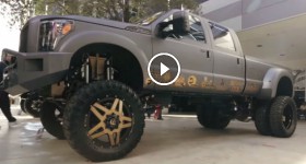 Ford F350 Dually on Fuel Full Blown