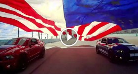 Ford 400 Flag Pull - Powered by Ford Trucks and Ford Mustang