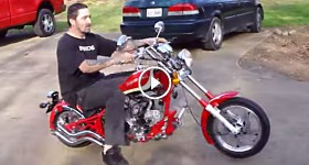 TEST DRIVE MINI CHOPPER SNAP-ON 125cc NEW 7 MILES SOLD