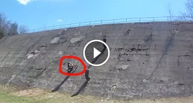 Dirt Bike Crash on Dam