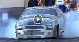 BK RACE ENGINES TWIN TURBO V8 MUSTANG 6.07 @ 238 MPH SYDNEY DRAGWAY 4.7.2015