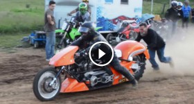 Top Fuel Motorcycle Dirt Drag Racing