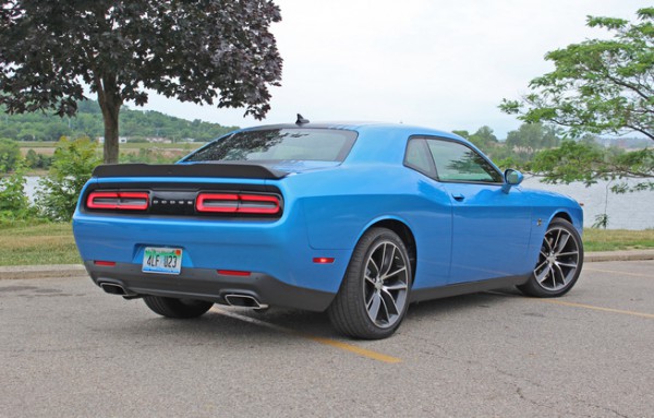 2015 Dodge Challenger Scat Pack rear three quarters