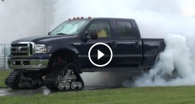 Mattracks - Ford F-350 Track Burn Out