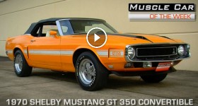 Muscle Car of the Week Video Episode #107 1970 Shelby Mustang GT 350 Convertible