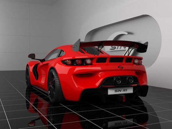 red Sin R1 RS rear three quarters