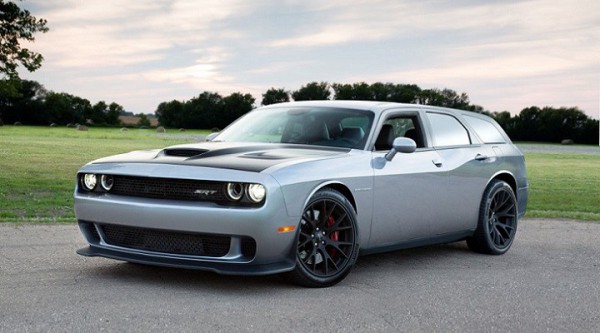 Dodge Challenger SRT Hellcat wagon front three quarters