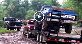 Ford pulling out stuck Dodge & Chevy
